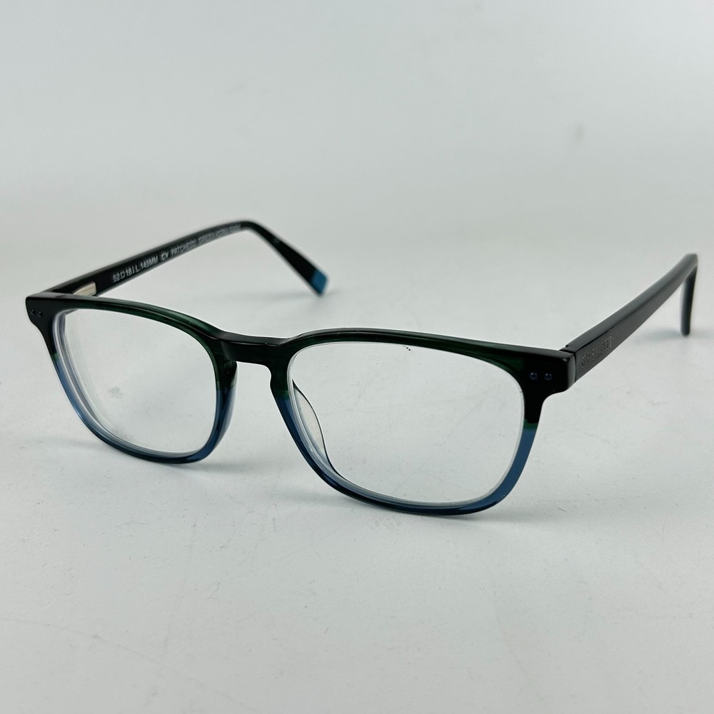 Steve Madden Patchedd Green‎ Horn Fade Women Eyeglasses Black Full Rim 52-18-145